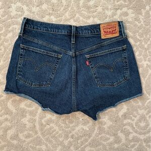 Levi's Dark Blue Denim Jean Shorts